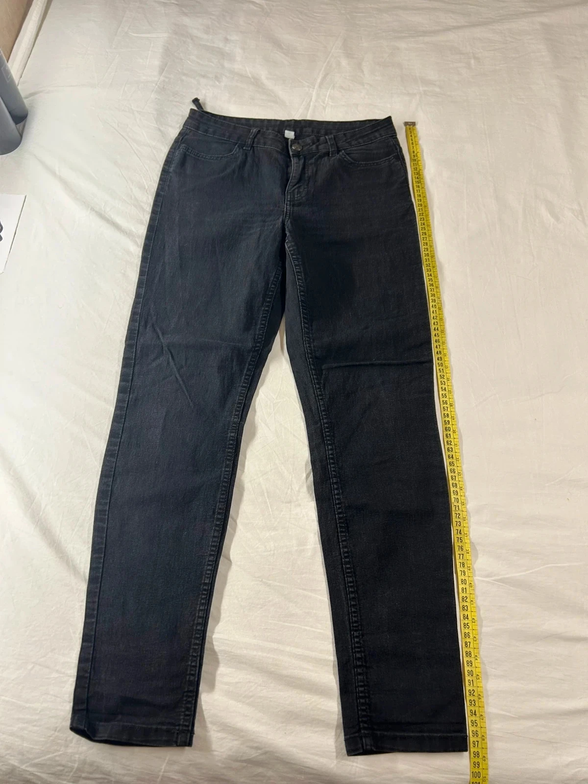 Jean noir coupe droite tex